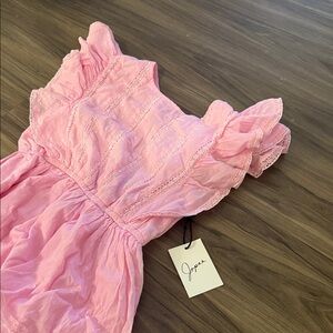 Joyfolie Pink Ruffled Kids Dress